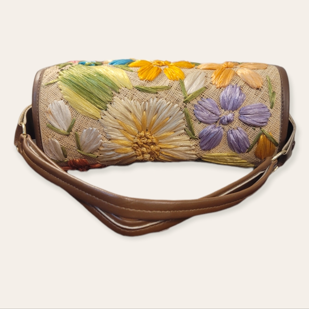 Vintage Raffia Handbag - Picture 3 of 7